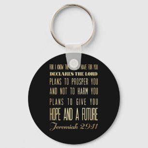 Christelijke Bijbel Scriptura Verse - Jeremiah 29: Sleutelhanger