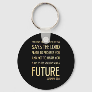 Christelijke Bijbel Scriptura Verse - Jeremiah 29: Sleutelhanger