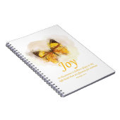 Christelijke bijbel ter bevordering van de vlinder notitieboek (Rechterzijde)