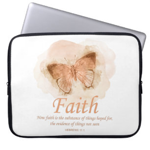 Christelijke bijbel Verse Butterfly voor vrouwen: Laptop Sleeve