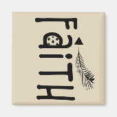 Christelijke Bijbel Verse Faith Up Arrow Magneet (Voorkant)