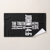 Christelijke Bijbel Verse Jesus The Way John 14:6 Handdoek (Handdoek)