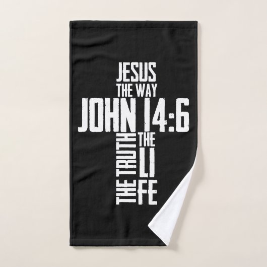 Christelijke Bijbel Verse Jesus The Way John 14:6 Handdoek (Handdoek)