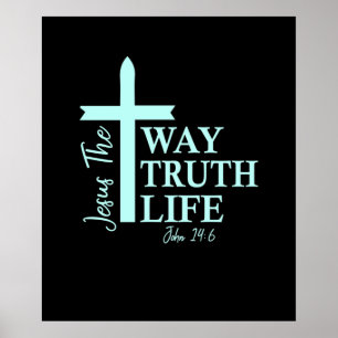 Christelijke Bijbel Verse John Poster