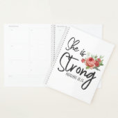 Christelijke Bijbel Verse Ze Sterke Proverbs 31:25 Planner (Display)
