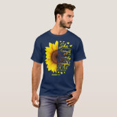 Christelijke Bijbel Verse - Zonnebloemscriptie Gif T-shirt (Voorkant volledig)