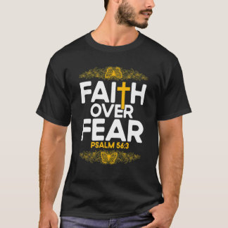 Christelijke bijbelbus Verse Psalm 563 Vloervlieg T-shirt