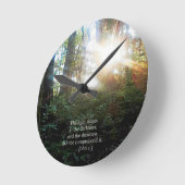 Christelijke bijbelscripts maken ronde klok (Hoek)