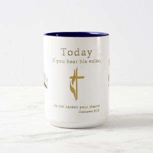 Christelijke Bijbelscripts Tweekleurige Koffiemok