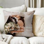 Christelijke Bijbeltekst Trouwfoto Kussen