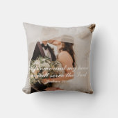 Christelijke Bijbeltekst Trouwfoto Kussen (Voorkant)