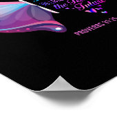 Christelijke Bijbelverse Proverbs 31:25 Butterfly Poster (Hoek)