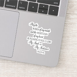 Christelijke Bijbelversie mei de woorden van mijn  Sticker