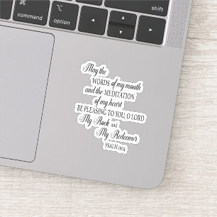 Christelijke Bijbelversie mei de woorden van mijn  Sticker