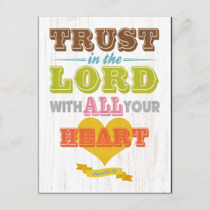 Christelijke Bijbelversie met scripts - Proverbs 3 Briefkaart