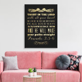Christelijke Bijbelversie met scripts - Proverbs 3 Canvas Afdruk (Insitu (Woonkamer))