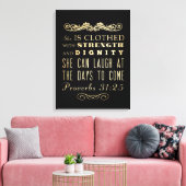 Christelijke Bijbelversie met scripts - Proverbs 3 Canvas Afdruk (Insitu (Woonkamer))