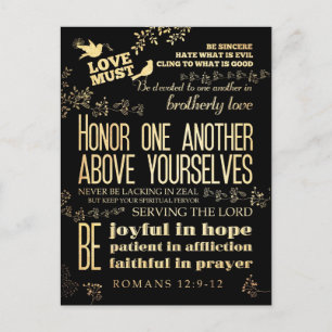 Christelijke Bijbelversie met scripts - Romans 12: Briefkaart