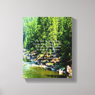 Christelijke bijbelversie van de architectuur van  canvas afdruk