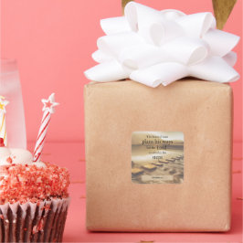 Christelijke bijbelversie vierkante sticker