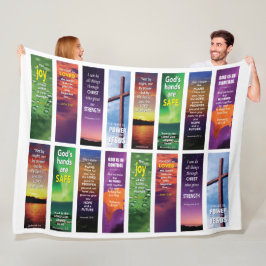 Christelijke Bijbelverzen Fleece Deken