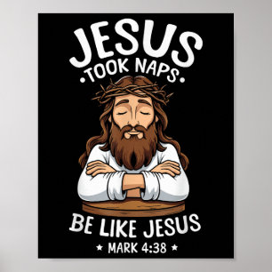 Christelijke Bijbelverzen Geloof God Pun Jezus nam Poster