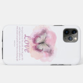 Christelijke bijbelvlinder voor vrouwen: Liefde Case-Mate iPhone Case (Achterkant (horizontaal))