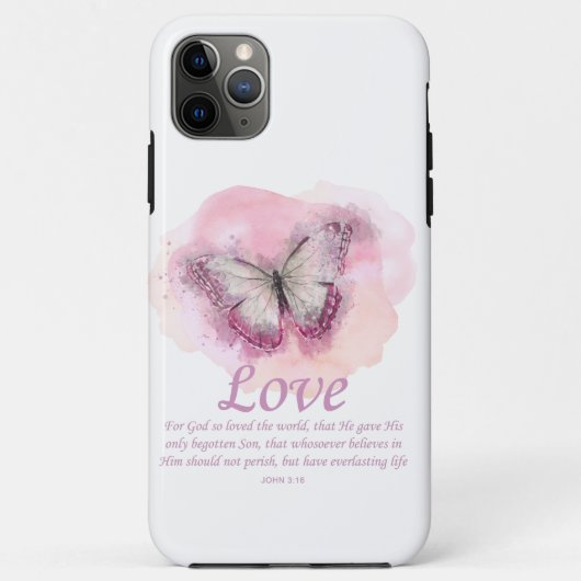 Christelijke bijbelvlinder voor vrouwen: Liefde Case-Mate iPhone Case (Achterkant)