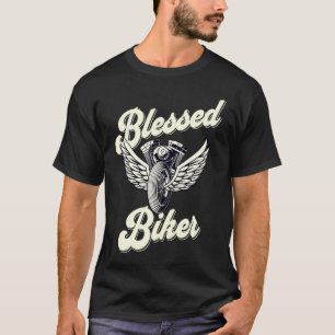 Christelijke BLESSED BIKER-motorfiets T-shirt