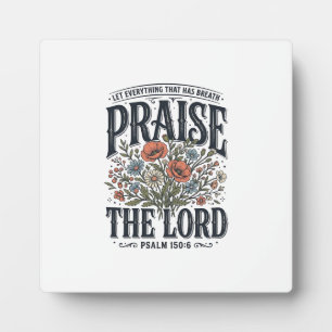 Christelijke bloemrijke lofprijzing de Heer Psalm Fotoplaat