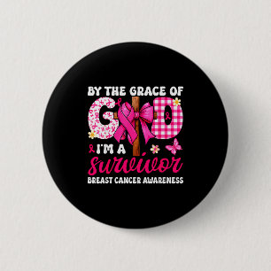Christelijke borstkanker Boog Door De Genade God B Ronde Button 5,7 Cm