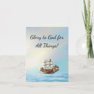 Christelijke briefkaart (zeilschip)