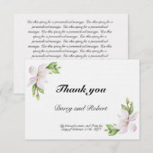 Christelijke bruiloft Hartelijk dank RSVP Kaartje (Voorkant / Achterkant)