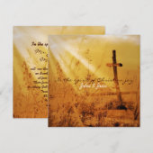 Christelijke bruiloft kaart (Voorkant / Achterkant)