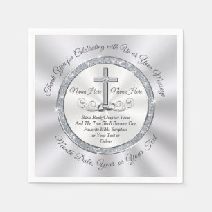 CHRISTELIJKE bruiloft thema ideeën, Christelijke b Servet