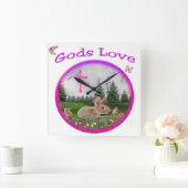 Christelijke bundels vierkante klok (Huis)