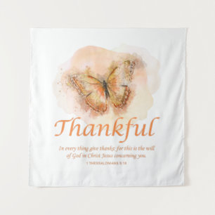 Christelijke butterfly bijbel voor vrouwen: dankba wandkleed
