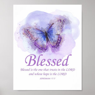 Christelijke butterfly bijbel voor vrouwen: Gezege Poster