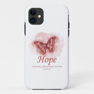 Christelijke butterfly bijbel voor vrouwen: Hoop iPhone 11 Hoesje