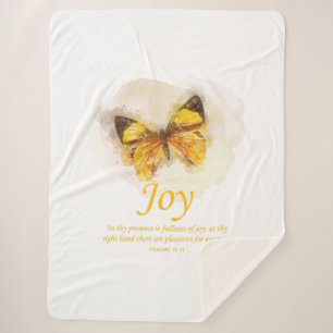 Christelijke butterfly bijbel voor vrouwen: Joy  Sherpa Deken