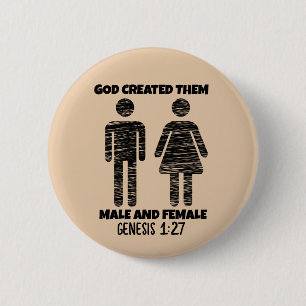 Christelijke BUTTONNEN VOOR MANNEN EN VROUWEN Ronde Button 5,7 Cm