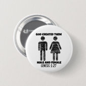 Christelijke BUTTONNEN VOOR MANNEN EN VROUWEN Ronde Button 5,7 Cm (Voorkant /achterkant)