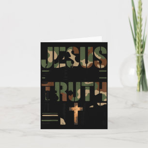 Christelijke Camouflage Jezus Weg Waarheid Leven C Kaart