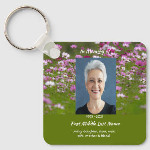 Christelijke Cosmos Tuin Bloemen Herdenking Aanden Sleutelhanger