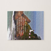 Christelijke creatie van vuurtoren voor het Zee Legpuzzel (Horizontaal)