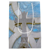 Christelijke Cross Gift Bag Medium Cadeauzakje (Achterkant)