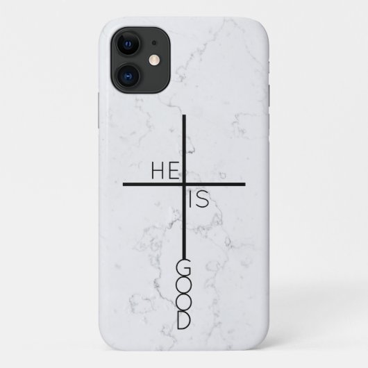 Christelijke Cross Modern Minimalist Marble Abstra Case-Mate iPhone Case (Achterkant)