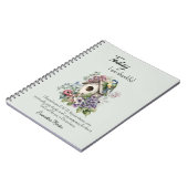 Christelijke Dankbaarheid Bijbelvers Vogelhuis Notitieboek (Linkerzijde)