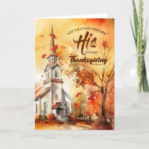 Christelijke Dankzegging Psalm Schrift Kerk Feestdagen Kaart