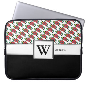 CHRISTELIJKE DOMINICA Scriptlaptopmonogram Laptop Sleeve